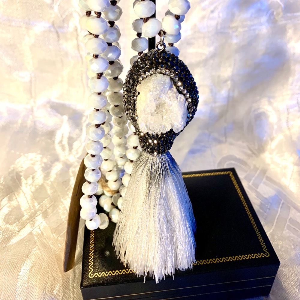 Druzy Necklace & Crystals - Picture 3 of 6